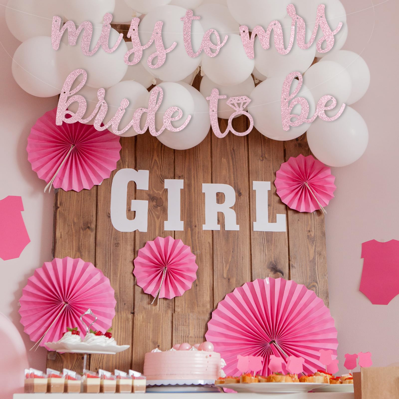 Bride to Be Banner, Pre-Strung Glitter Bride to Be Sign Bridal Shower Bunting Bachelor Party Garland Bride to Be Decorations for Engagement Wedding Party Supplies