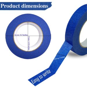 TOTDTDA Painters Tape 1 Inch Wide, 4-Pack Blue Tape for General Purpose Use, 1 Inch X 55 Yards X 4 Rolls, 220 Yards in Total