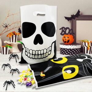 AouEtnay 72 Pcs Large Halloween Goodie Bags Halloween Candy Treat Bags, Trick or Treat Bags, Halloween Party Favors and Event Party Supplies