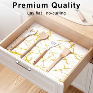 Bounmer Drawer Liner for Kitchen Cabinets Non-Adhesive Non-Slip Kitchen Cabinet Liner Shelf Liner Waterproof Easy to Cut Reusable Washable Shelf Liners for Pantry Cupboard Dresser Bathroom