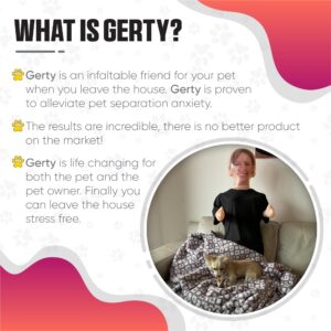 Gerty - Inflatable Friend for Your Dog| Dog Separation Anxiety Relief | Calms Your Dog | Dog Stress Relief