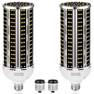 200w 2 pack led corn light bulb,(2000w equivalent )commercial grade 30500lm daylight 5000k e26/e39 medium mogul base led lamp,large area lights for outdoor indoor garage warehouse factory bay light