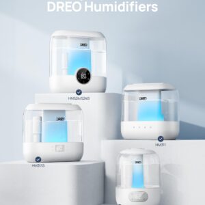 Dreo Demineralization Cartridge 3-Pack for Humidifiers, Compatible with Dreo Humidifiers HM311/311S/524/524S, Prevent Mineral Build-up, Filter Hard Water, Eliminate White Dust