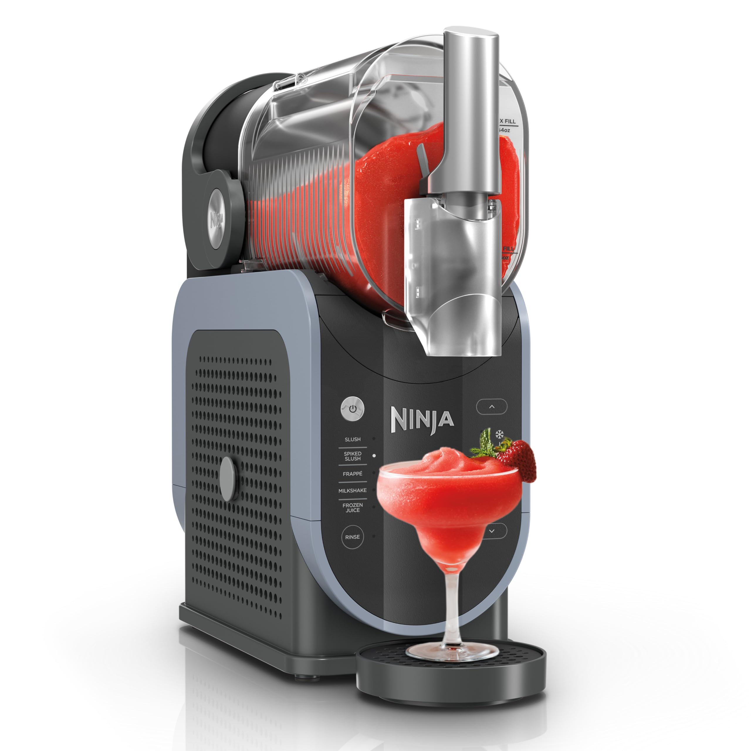 Ninja SLUSHi Professional Frozen Drink Maker with RapidChill Technology, Frozen Drink & Slushie Machine, 5 Preset Programs, Frozen Margaritas, Frappés, and More, Grey, FS301C, (Canadian Version)