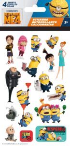 illumination - despicable me 4-standard 4 sheet stickers standard stickers - 4 sheet