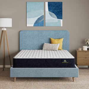 serta classic clarks hill 2.0, firm 12.5" queen mattress, zoned support, cooling, breathable and pressure relieving - 100 night trial, certipur-us certified