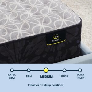 Serta Classic Clarks Hill Elite 2.0, Medium 13.5" Queen Mattress, Zoned Support, Cooling, Breathable and Pressure Relieving - 100 Night Trial, CertiPUR-US Certified