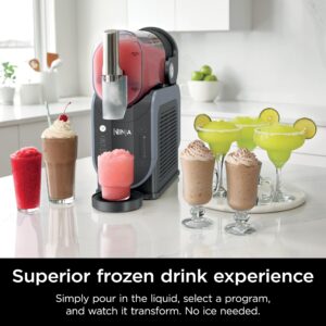 Ninja SLUSHi Professional Frozen Drink Maker with RapidChill Technology, Frozen Drink & Slushie Machine, 5 Preset Programs, Frozen Margaritas, Frappés, and More, Grey, FS301C, (Canadian Version)