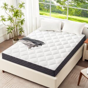 teriste 5 inch king mattress breathable gel-memory foam plus pillowtop mattress, cool and skin-friendly, fiberglass free, mattress in a box, certipur-us® certified, safe and worry-free