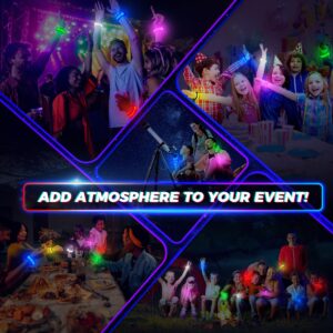 12/24 PCS Glow Bracelets, LED Bracelets for Kids and Adults, Glow in The Dark Party Supplies for Music Festival, Festival Camping, Rave Accessories, Light Up Party Favors