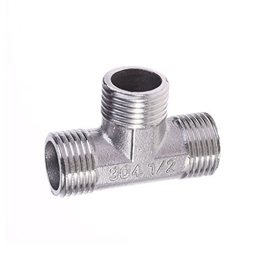 CHENATING Toilet T Adapter 2 T-Valve 304 For Bath Bidet Sprayer Shower For Connecting Hose Bathroom