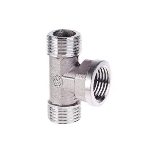 CHENATING Toilet T Adapter 2 T-Valve 304 For Bath Bidet Sprayer Shower For Connecting Hose Bathroom