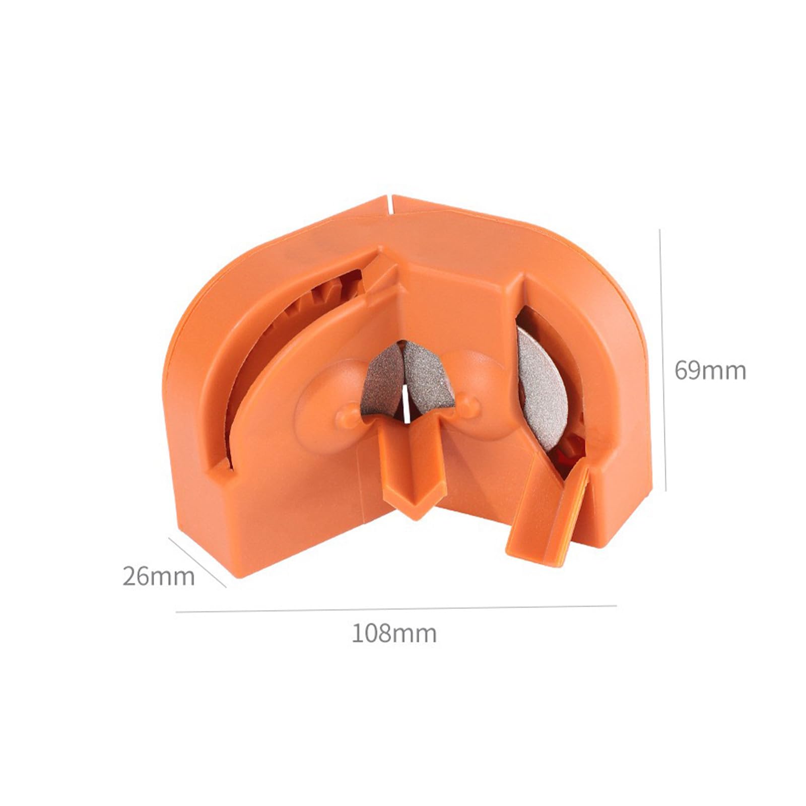 Drill Bit Sharpener，Drill Bit Sharpener for All Bits，Multipurpose Drill Bit Grinding Sharpener for High-Speed Steel, Masonry, Carbide, Cobalt & Tin-Coated Drill Bits（Orange）