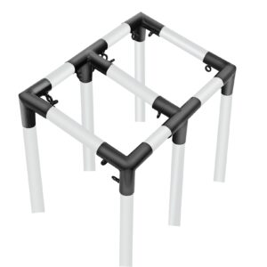 aoneky 1 3/8'' slant roof corner canopy fitting couplers kit - frame carport connectors for 4 6 8 10 leg (6 leg kits)