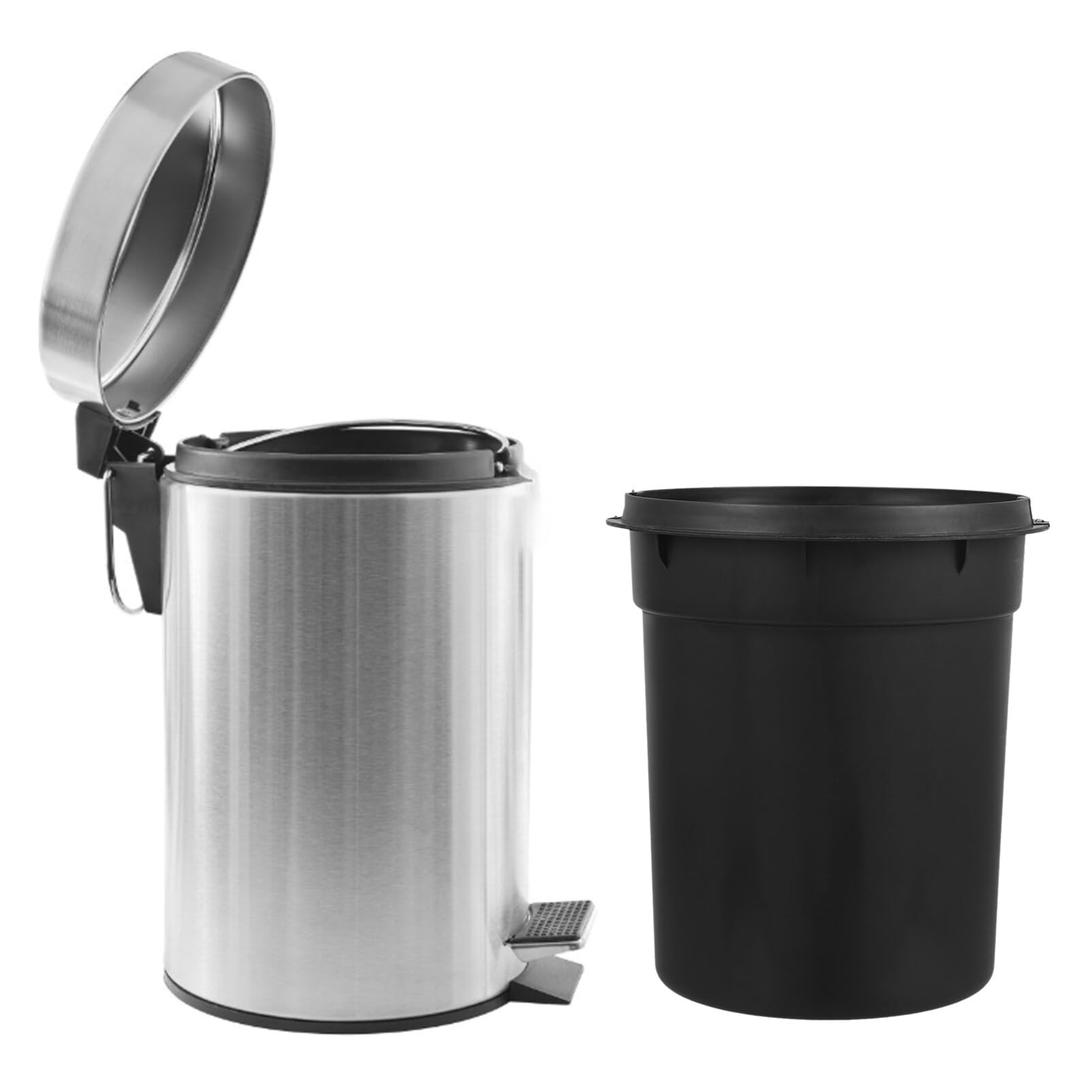 Luxshiny Trash Can Inner Bucket Replacement Plastic Garbage Can Inner Bin 3L Round Wastebasket Bucket Rubbish Container for Home Office Hotel