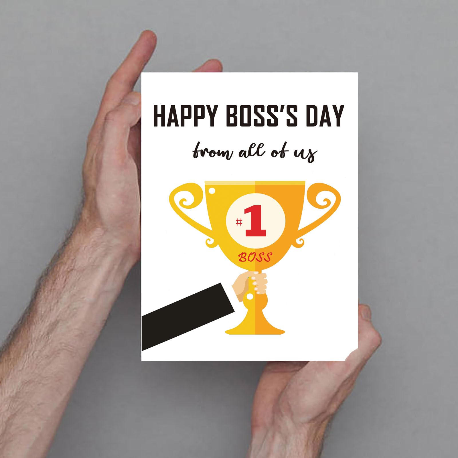 Dapofajo Boss Day Card, Best Boss Card from Team, Thanks Card for Boss, Happy Boss Day Gift Idea, Boss Card with Eenvelope