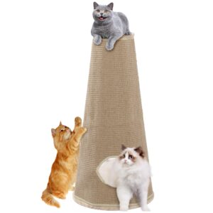 royalay tall cat scratching posts for indoor cats, premium sisal rope scratch posts for kitten and adult cats, scratcher post tree kitten interactive toy to protect your furniture for cats at all ages