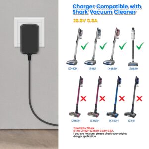 DK33-288080H-U Charger Compatible with Shark Vertex IZ440 IZ440H IZ462H IZ460 IZ480 IZ441H IZ482H IZ483H Lightweight Cordless Stick Vacuum Cleaner