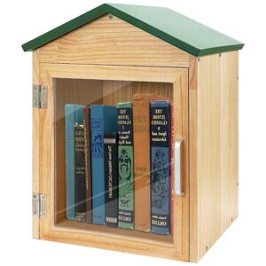 prolee little library waterproof, little library box outdoor, sharing books (model a)