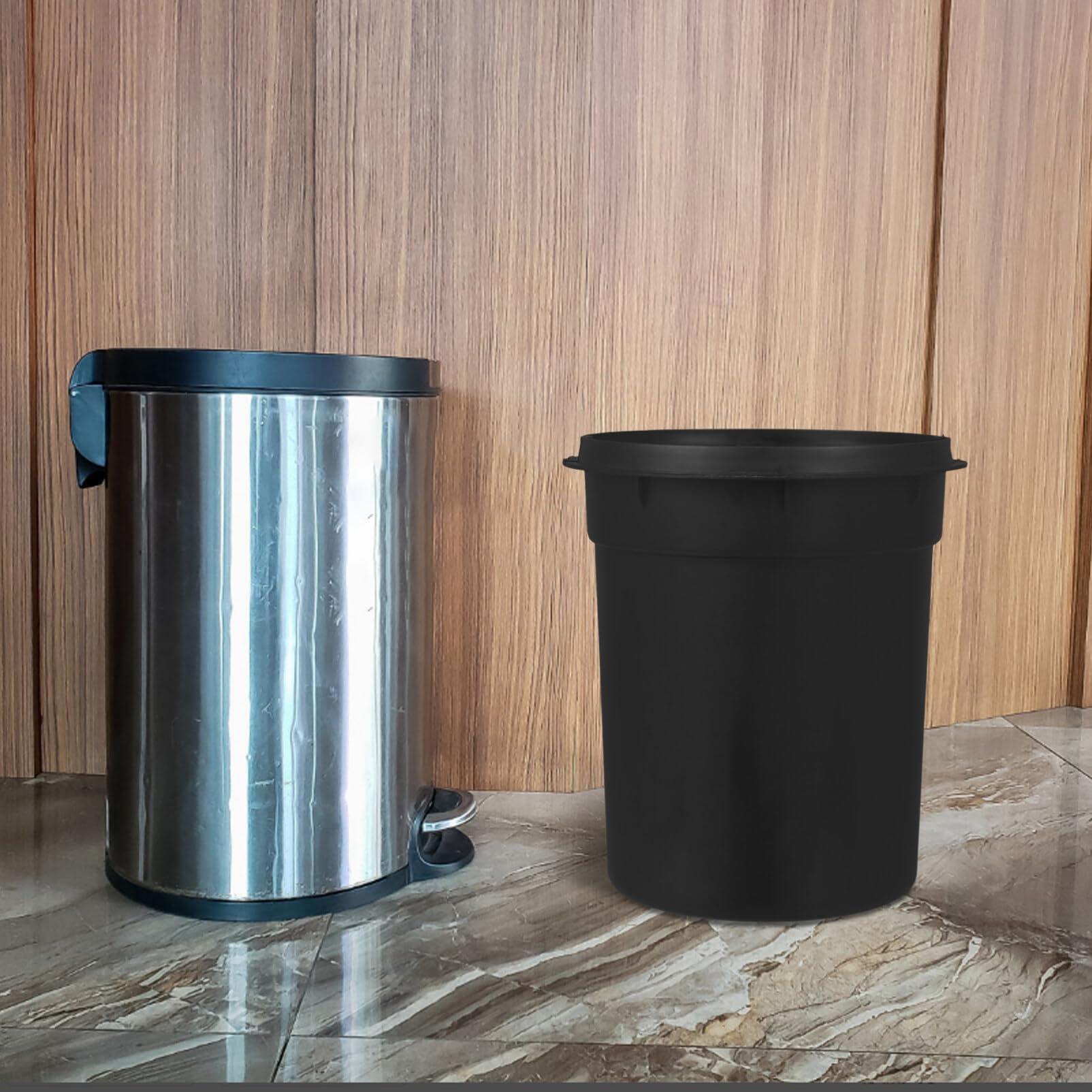 Luxshiny Trash Can Inner Bucket Replacement Plastic Garbage Can Inner Bin 3L Round Wastebasket Bucket Rubbish Container for Home Office Hotel