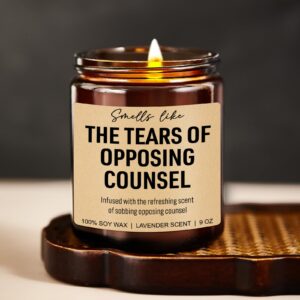 Younift Funny Lawyer Candle, Lawyer Gifts for Women, Men, Law School Gifts, Law Student Gifts, Cool Christmas Gifts for Lawyers, Future Lawyer, Attorney Gifts, Lawyer Office Gifts, Graduation