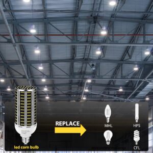 100W 2 pack LED Corn Light Bulb,(1000W Equivalent )Commercial Grade DayLight 5000K E26/E39 14200LM Medium Mogul Base LED Lamp,Large Area Lights For Outdoor Indoor Garage Warehouse Factory Bay Light