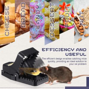 Qualirey Mouse Traps Indoor for Home Rat Traps for House Small Mice Traps Reusable Rat Traps Snap Traps Quick Effective Mouse Catcher Safe Mousetrap for Family and Pet (24 Pcs)