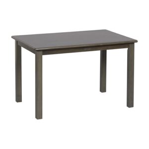 ecr4kids 24in x 36in rectangular hardwood table with 22in legs, kids furniture, grey wash