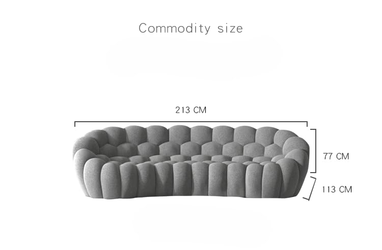 1987vroma Italian Roach Castle Bubble Sofa! Unique appearance, perfect blend of light luxury, personality and creative elements, minimalist design. (Double Seat)