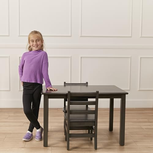 ECR4Kids 24in x 36in Rectangular Hardwood Table with 22in Legs, Kids Furniture, Grey Wash