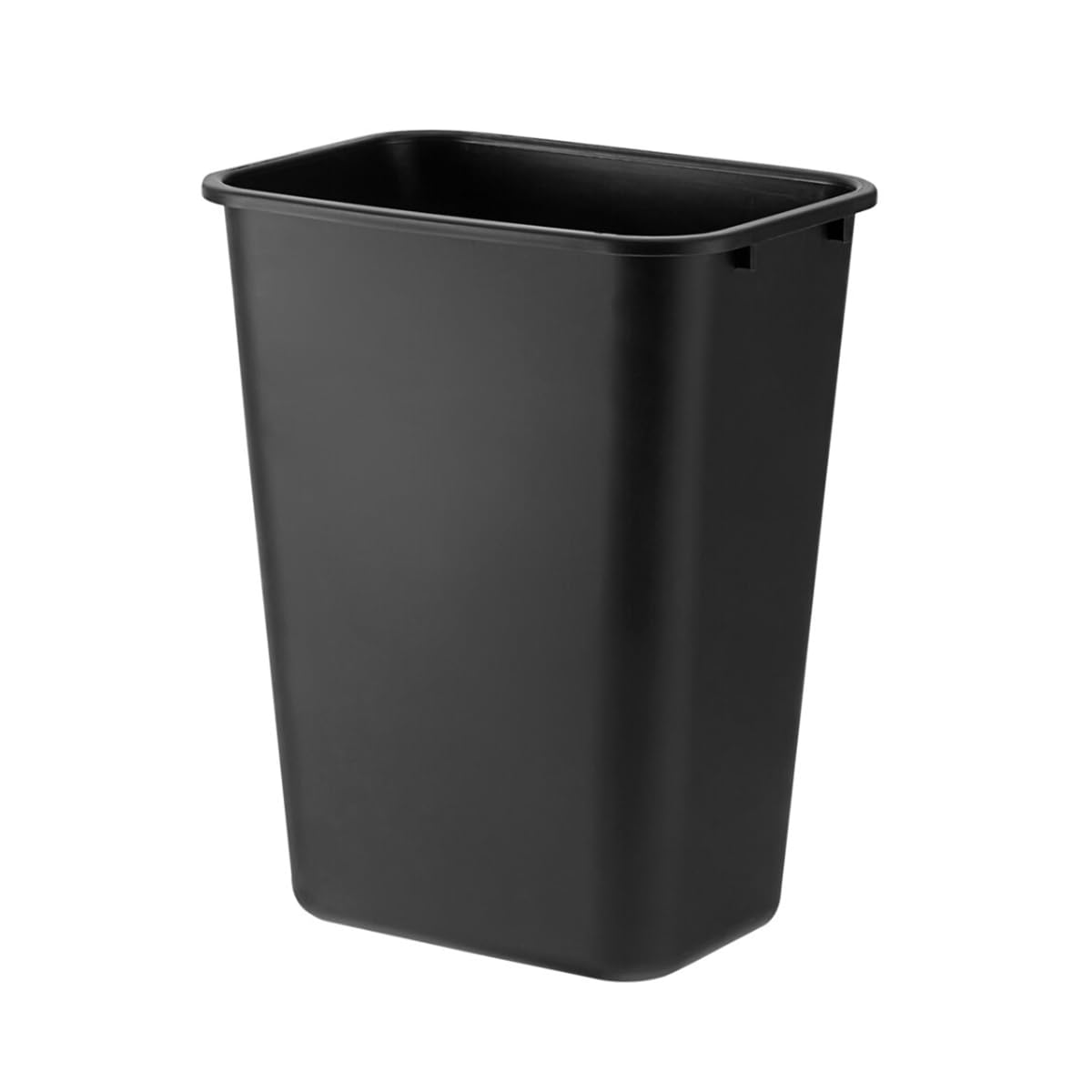 SunSierra 10 Pack, Recycle Wastebasket, 28 Qt. / 7 Gallon Rectangular Wastebasket/Trash Can Kit - Space Saving Recycling Bin, Narrow Spaces in Commercial, Kitchen, Home, Office, and Dorm - Black