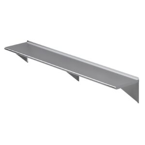 amgood 18" x 96" stainless steel wall shelf | nsf | garage, laundry, storage, utility room | restaurant, commercial kitchen