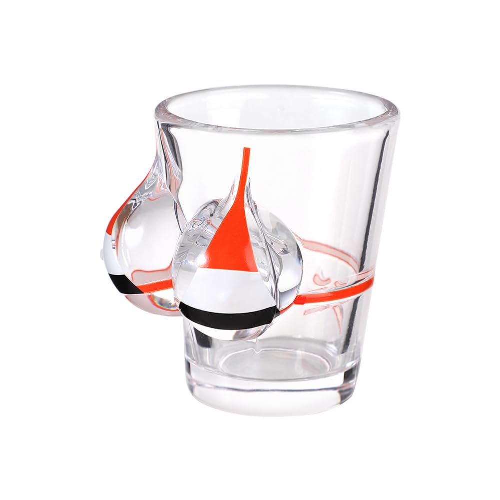 2 Pieces Shot Glasses Bikini Bust 3D Shot Glasses Funny Body Shape Wine Glasses Transparent 53ml Beverage Cups Glassware Bar Decoration Cup Bachelor Party Shot Glasses Cocktail Whiskey Glasses