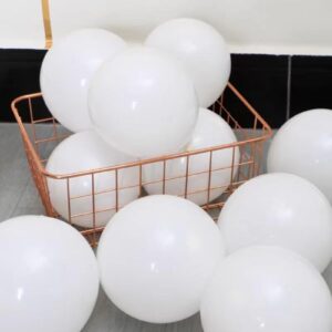 Pearl White Balloon Garland Arch Kit Ivory 112pcs Double Stuffed White Balloons Different Sizes for Wedding Engagement Bridal Shower Birthday Baby Shower Party Decoration