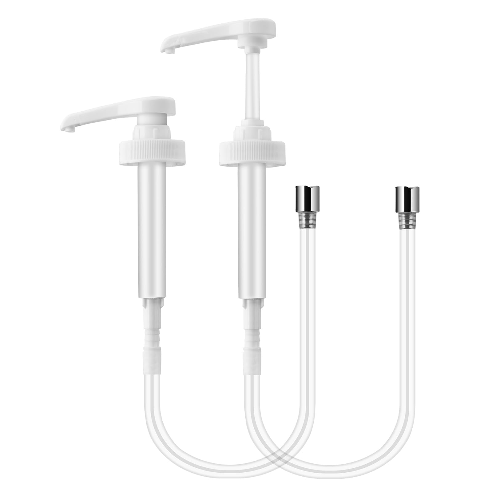 Gallon Jug Pump Dispenser with Soft Dip Tube Fit 38/400 Thread| Dispense 8cc with Each Stroke| Fit Most 5 Gallon or 1 Gallon or Half Gallon Jugs and Sauce Bottles - 2 Packs