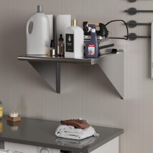 AmGood 24" X 24" Stainless Steel Wall Shelf | NSF | Garage, Laundry, Storage, Utility Room | Restaurant, Commercial Kitchen