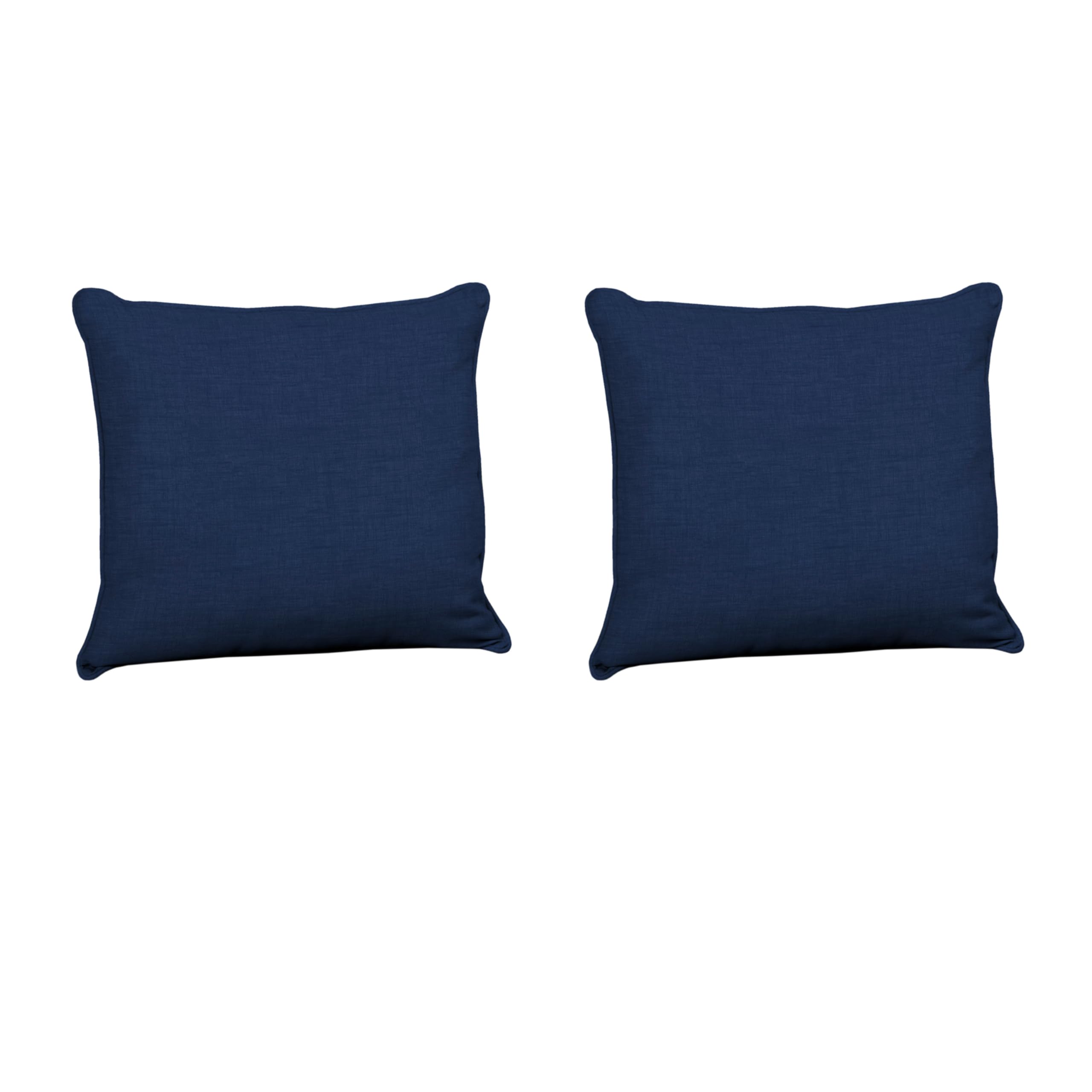 Arden Selections Outdoor Deep Seat Pillow Back, 2 Pack, 25 x 22.5, Rain-Proof, Fade Resistant 25 x 22.5, Sapphire Blue Leala