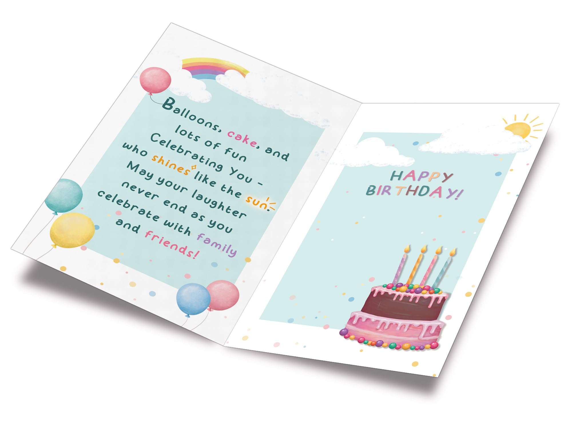 Prime Greetings 3rd Birthday Card, Made in America, Eco-Friendly, Thick Card Stock with Premium Envelope 5in x 7.75in, Packaged in Protective Mailer