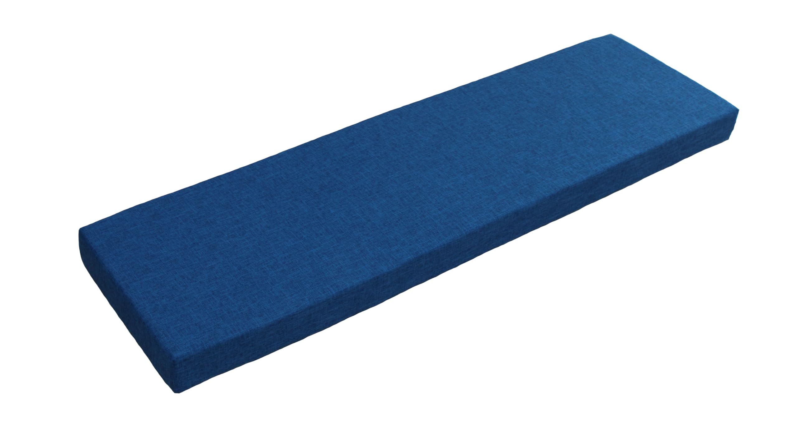 Custom Bench Cushion 72Inch, Cushion for Window Seat, Indoor/Outdoor Foam Furniture Cushion, Long Chair Seat Pad for Patio Swing Garden Sofa Piano, Optional Piping, Classic Blue 18" X 72"X 2"