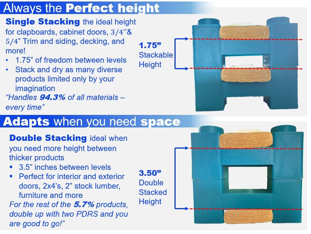 PDRS/24 - Painters Drying Rack Solution - Paint Rack - Siding - Trim - Kitchen Cabinet Doors - Doors and More! - Contractors - DIY - (24/pkg.)