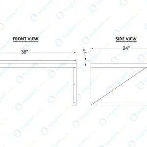 AmGood 24" X 36" Stainless Steel Wall Shelf | NSF | Garage, Laundry, Storage, Utility Room | Restaurant, Commercial Kitchen