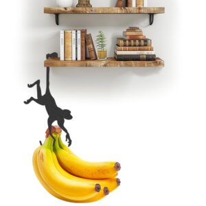 XANADU Cartoon Banana Hanger Banana Holder Hook Under Cabinet | Headphone Hook for Wall and Shelf | Decorative Monkey Hooks for Kids Room