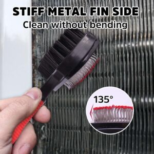 2-in-1 Air Conditioner Condenser Evaporator Coil Fin Cleaning Brush