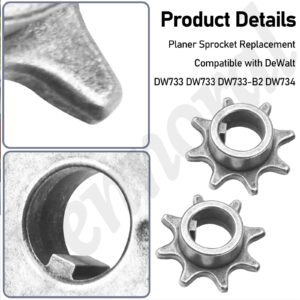 3 Pcs 285928-00 Planer Sprocket Replacement Compatible with DeWalt DW733, 1 DW733, 2 DW733-B2, DW734