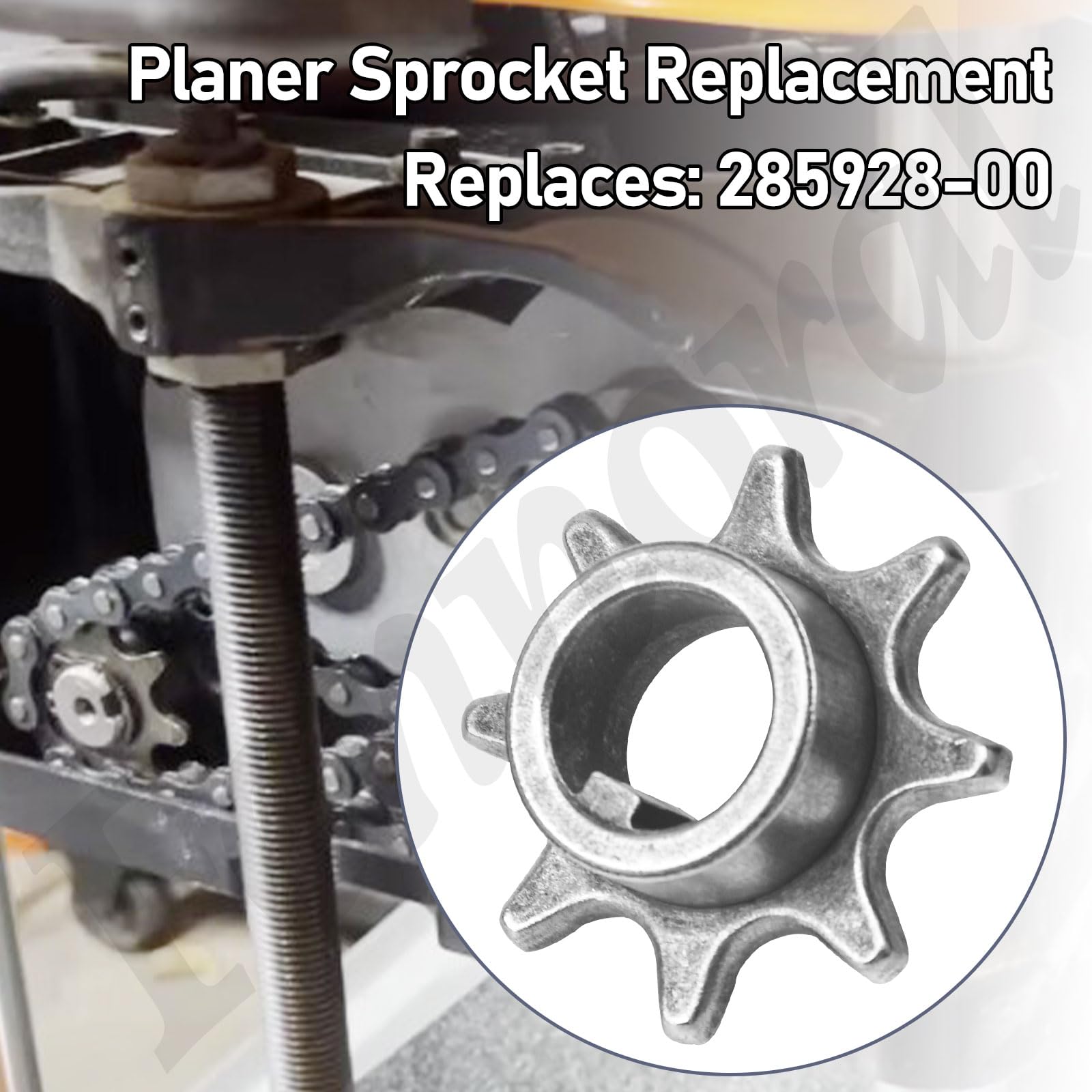 3 Pcs 285928-00 Planer Sprocket Replacement Compatible with DeWalt DW733, 1 DW733, 2 DW733-B2, DW734