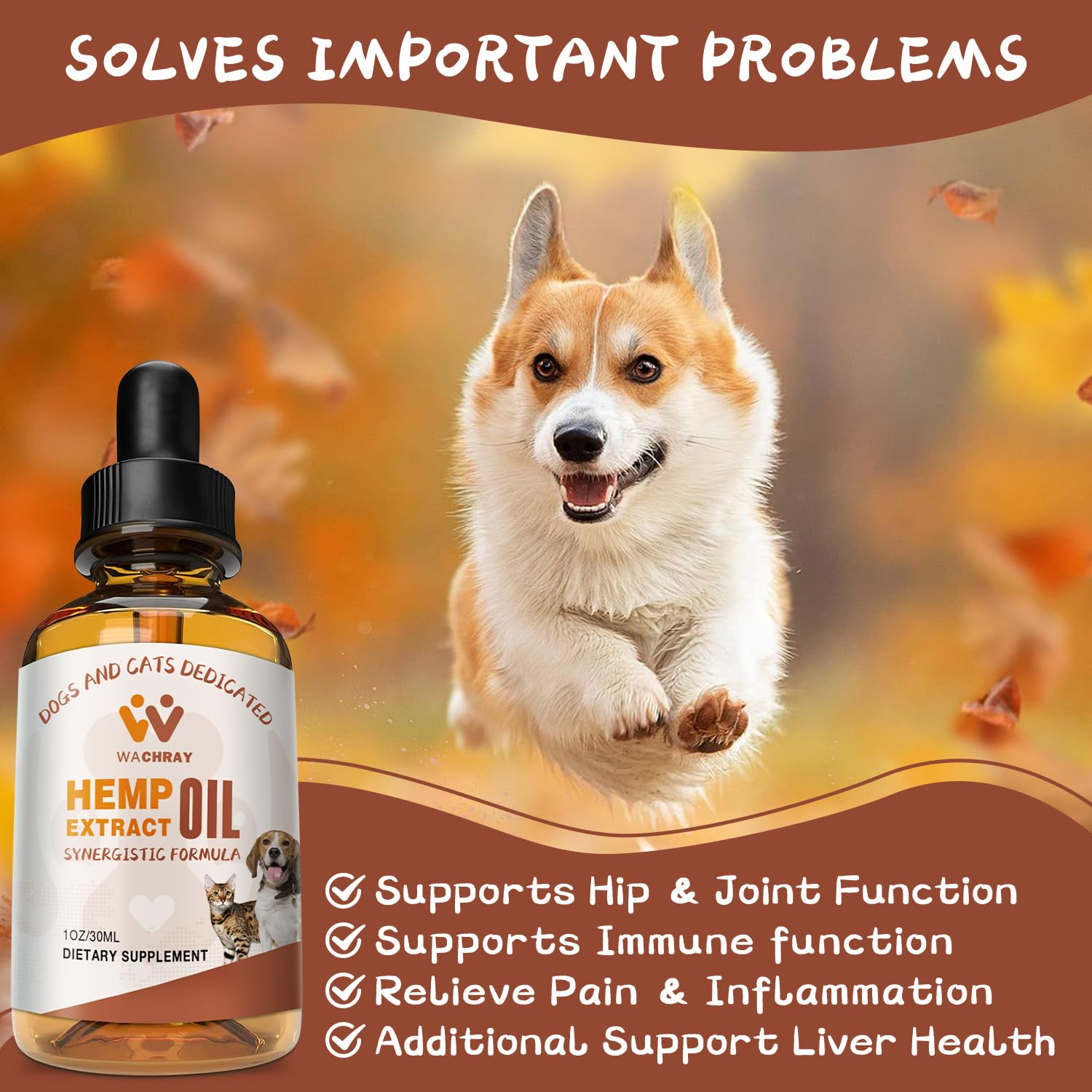 （3-Pack） Hemp Oil for Dogs Cats - Calming Drops Dog Relaxants - Help Pets Anxiety Stress Hip & Joint Pain Arthritis Sеizures Rеlief - Skin Нiр Jоint Hеalth - Organic Pet Hemp Oil Drops