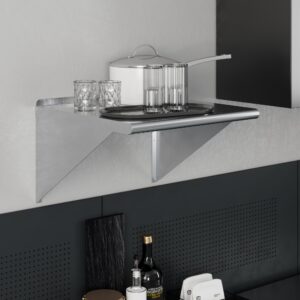 AmGood 24" X 24" Stainless Steel Wall Shelf | NSF | Garage, Laundry, Storage, Utility Room | Restaurant, Commercial Kitchen