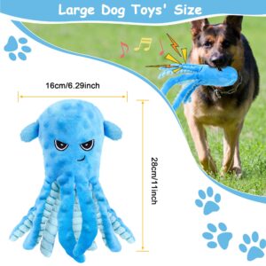 BitPeUG Squeaky Dog Toys Large Dog Toys Big Dog Toys with Crinkle Paper, Interactive Playing Tug-of-War Dog Toys, Dumbo Octopus Stuffed Durable Chew Toys, Dog Toys for Large Dogs for Teething