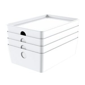 Generic SA Packing 2 Pack Mainstays Small Lidded Storage White