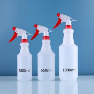 Empty Spray Bottles, Water Spray Bottles for Cleaning, 500-1000ml Refillable Sprayer Bottles, Hand Trigger Empty Spray Bottles for Gardening and Home Cleaning (red 500ml)